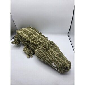 IKEA Alligator Plush Crocodile Stuffed Animal JATTEMATT 24" Curled Tail